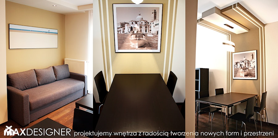 Mieszkanie pod wynajem na Os. Europejskim - Salon, styl nowoczesny - zdjęcie od MaxDesigner
