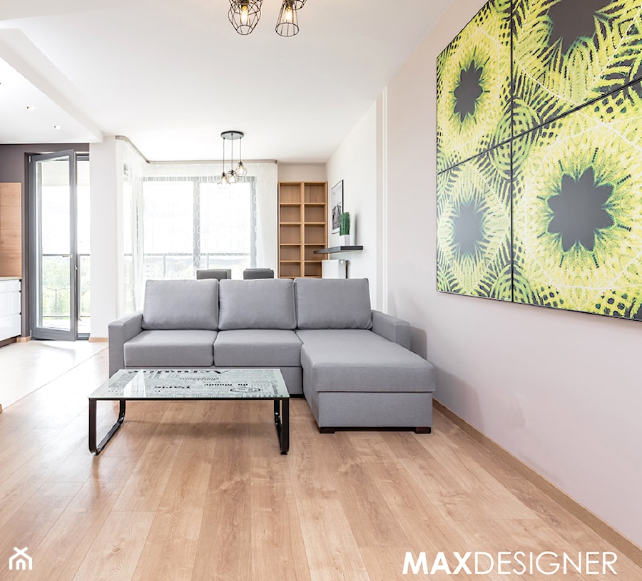 Mieszkanie Os. Europejskie - Salon, styl nowoczesny - zdjęcie od MaxDesigner