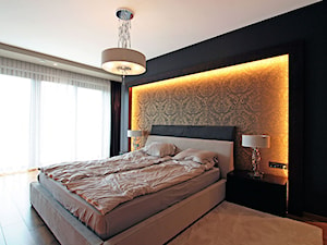 Nowoczesna sypialnia z smakiem glamour - zdjęcie od MaxDesigner