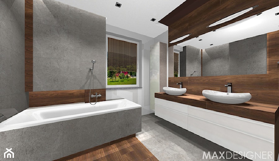 Salon kąpielowy - Nowoczesny minimalizm. - Łazienka, styl minimalistyczny - zdjęcie od MaxDesigner