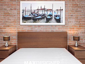Mieszkanie Os. Europejskie - Mała sypialnia, styl industrialny - zdjęcie od MaxDesigner