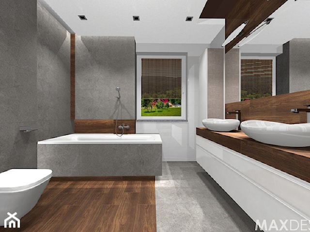 Salon kąpielowy - Nowoczesny minimalizm.