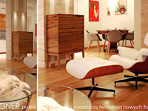 Apartament na Groblach w Krakowie - Salon, styl nowoczesny - zdjęcie od MaxDesigner