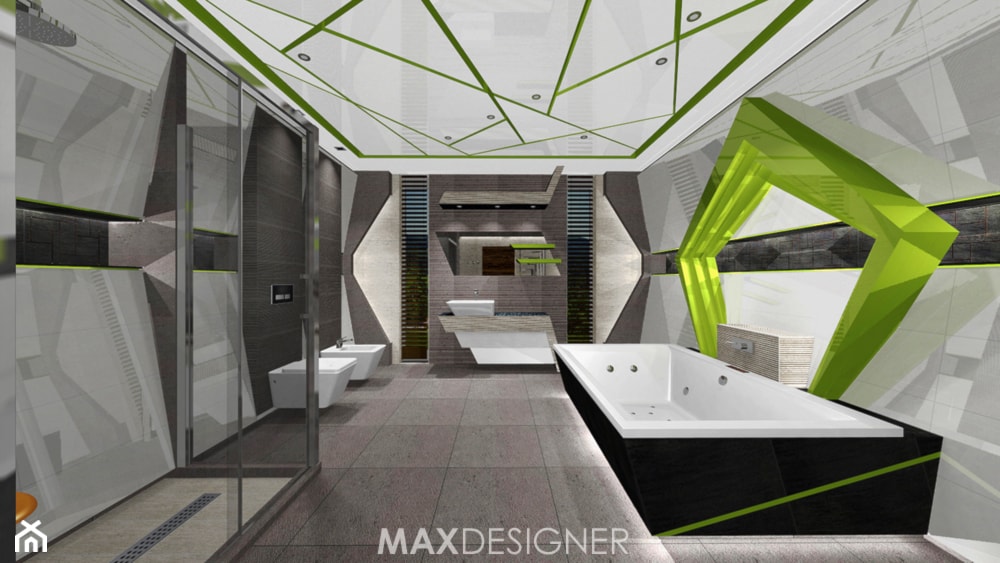 Salon Kąpielowy niczym z filmu science fiction. - Łazienka, styl nowoczesny - zdjęcie od MaxDesigner - Homebook