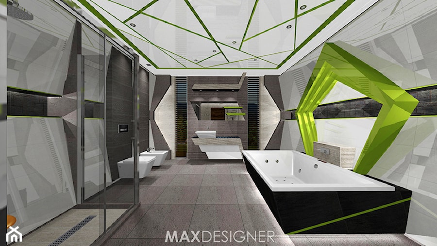 Salon Kąpielowy niczym z filmu science fiction. - Łazienka, styl nowoczesny - zdjęcie od MaxDesigner