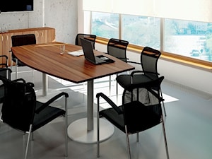 Średnie białe szare biuro, styl tradycyjny - zdjęcie od B2B Partner