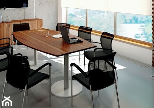 Średnie białe szare biuro, styl tradycyjny - zdjęcie od B2B Partner