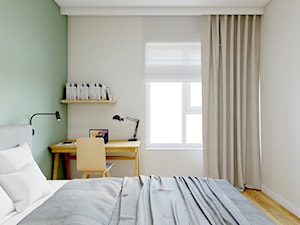 Jasne wnętrze - Sypialnia, styl skandynawski - zdjęcie od ODROBINA KOLORU