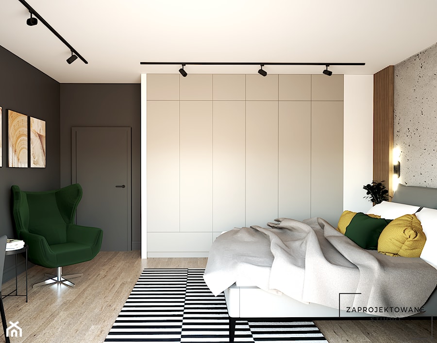 Sypialnia loft - Sypialnia, styl industrialny - zdjęcie od Zaprojektowane