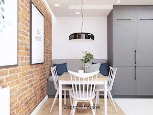 Strefa dzienna domu jednorodzinnego - Kuchnia, styl skandynawski - zdjęcie od Zaprojektowane