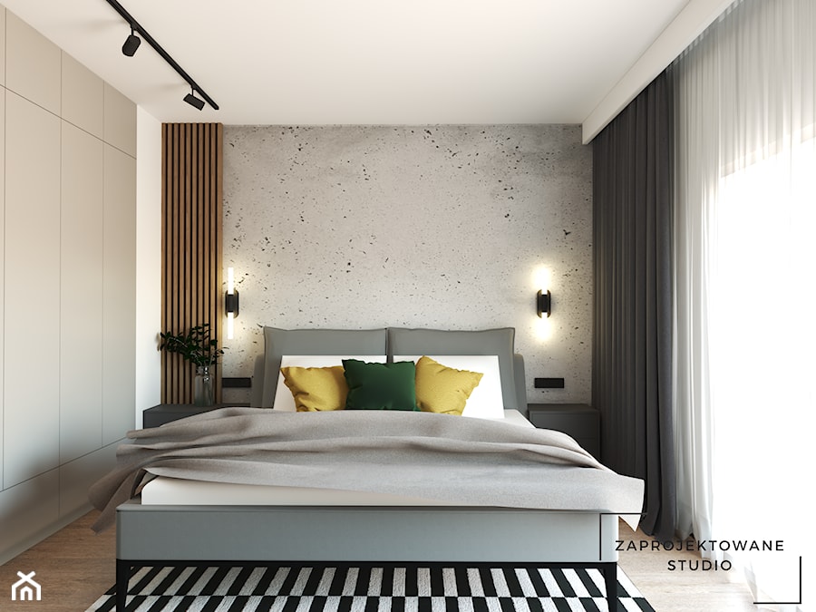Sypialnia loft - Sypialnia, styl industrialny - zdjęcie od Zaprojektowane