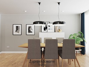 Strefa dzienna domu jednorodzinnego - Salon, styl skandynawski - zdjęcie od Zaprojektowane