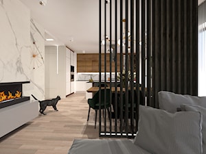 Mieszkanie 135 m2 w Warszawie przy Sadybie - Salon, styl nowoczesny - zdjęcie od Fancy Design Warsaw