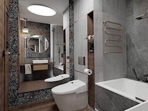 łazienka w stylu Nowojorskim 2 - zdjęcie od ERS Pracownia Projektowa Eliza Rogala-Szwede
