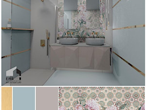 łazienka glamour/sweet - zdjęcie od ERS Pracownia Projektowa Eliza Rogala-Szwede