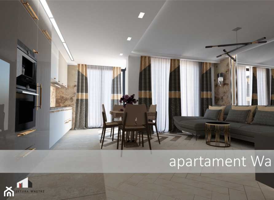 Wnętrza / mieszkanie - Salon, styl glamour - zdjęcie od ERS Pracownia Projektowa Eliza Rogala-Szwede - Homebook