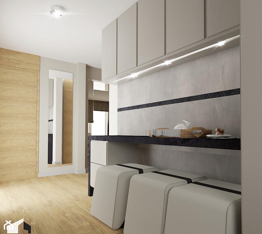 mieszkanie 56m2 - Kuchnia, styl nowoczesny - zdjęcie od ERS Pracownia Projektowa Eliza Rogala-Szwede