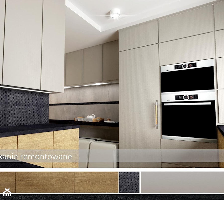 mieszkanie 56m2 - Kuchnia, styl skandynawski - zdjęcie od ERS Pracownia Projektowa Eliza Rogala-Szwede