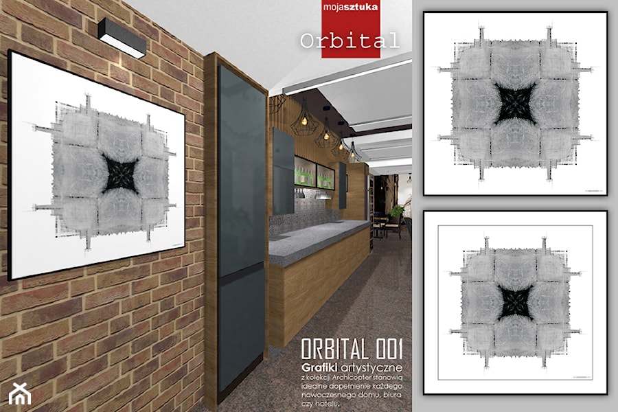 Orbital modele: 001/002 - Wnętrza publiczne, styl industrialny - zdjęcie od mojasztuka