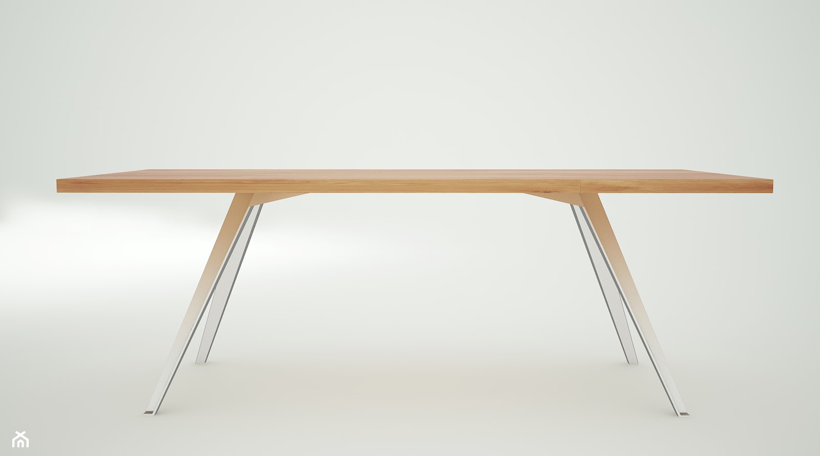 Stół Vita na nogach ze stali nierdzewnej szczotkowanej - zdjęcie od Gioia Furniture - Homebook