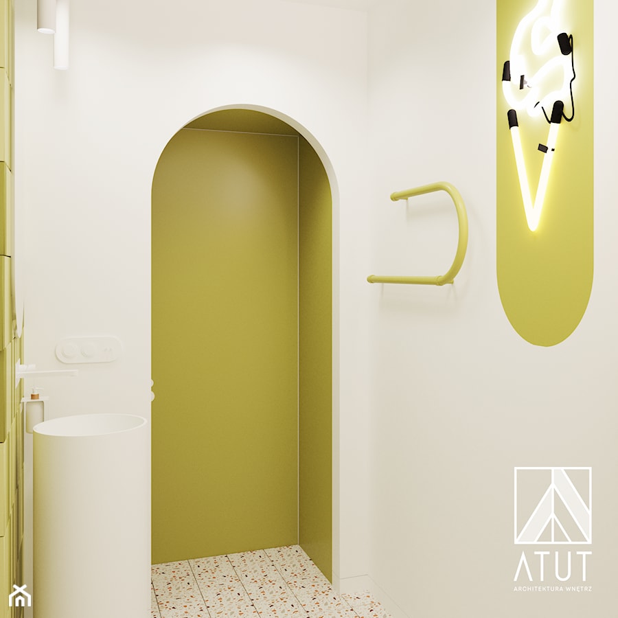 zaskakująco • malowniczo • awangardowo - WC - zdjęcie od ATUT Architektura Wnętrz