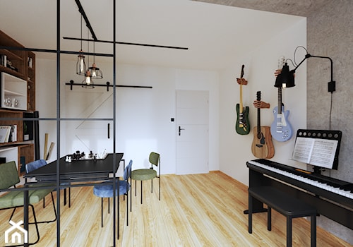 muzycznie • surowo • innowatorsko - mieszkanie na Ursynowie - zdjęcie od ATUT Architektura Wnętrz