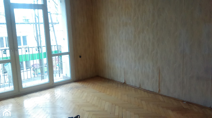 Jak z pokoju z kuchnią zrobiłam mieszkanie 2 pokojowe. - Salon - zdjęcie od alinakar@op.pl