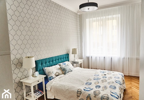 #5latHomebook - Średnia biała szara sypialnia - zdjęcie od alinakar@op.pl