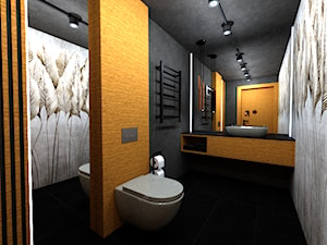 mała łazienka, toaleta gościnna styl industrialny - zdjęcie od Pracownia.Pmajewicz