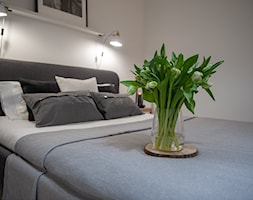 minimalistyczna sypialnia w stylu eklektycznym, skandynawskim - Sypialnia, styl skandynawski - zdjęcie od P.Projektuje - Homebook