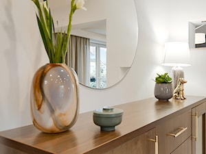 nowoczesny, minimalistyczny salon z jadalnią w domu jednorodzinnym - Jadalnia, styl minimalistyczny - zdjęcie od Pracownia.Pmajewicz