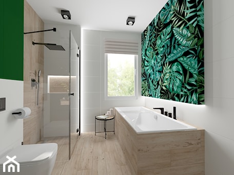 Aranżacje wnętrz - Łazienka: Tropikalna łazienka - Łazienka, styl minimalistyczny - Mua. Przeglądaj, dodawaj i zapisuj najlepsze zdjęcia, pomysły i inspiracje designerskie. W bazie mamy już prawie milion fotografii!