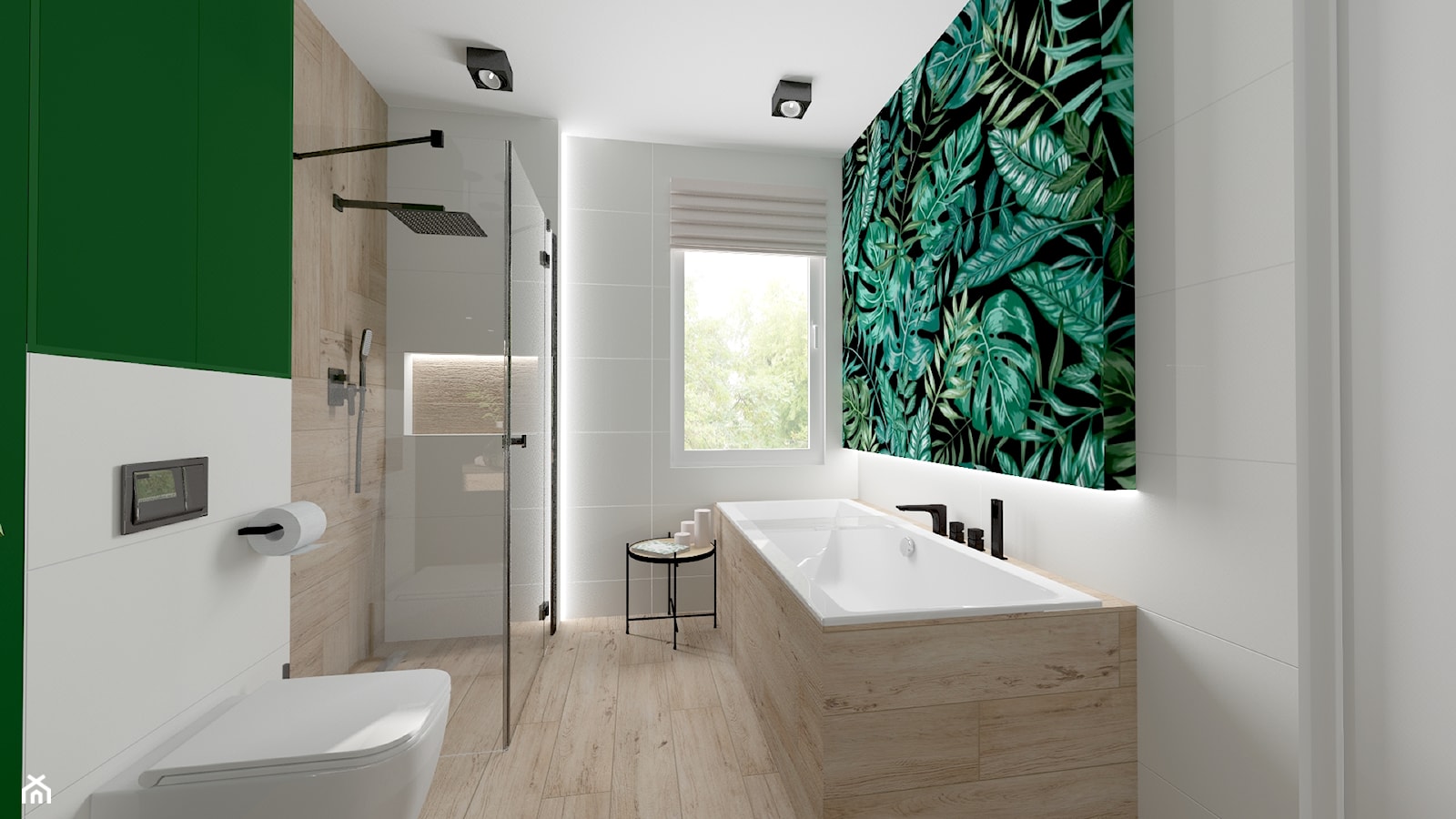 Tropikalna łazienka - Łazienka, styl minimalistyczny - zdjęcie od Mua - Homebook