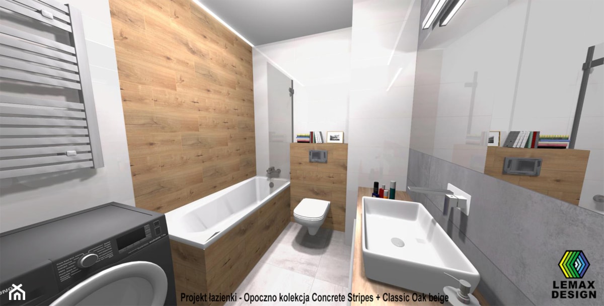 Modna łazienka. - zdjęcie od Lemax_Design_Projekty_Łazienek - Homebook