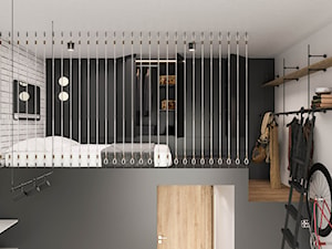 Bachelor Pad - Sypialnia, styl industrialny - zdjęcie od mow.design