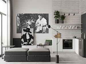 Bachelor Pad - Salon, styl industrialny - zdjęcie od mow.design