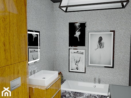 Aranżacje wnętrz - Łazienka: Modernistyczna łazienka z lastryko - Urszula Karasiewicz. Przeglądaj, dodawaj i zapisuj najlepsze zdjęcia, pomysły i inspiracje designerskie. W bazie mamy już prawie milion fotografii!