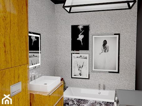 Aranżacje wnętrz - Łazienka: Modernistyczna łazienka z lastryko - Urszula Karasiewicz. Przeglądaj, dodawaj i zapisuj najlepsze zdjęcia, pomysły i inspiracje designerskie. W bazie mamy już prawie milion fotografii!