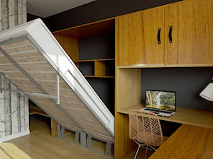 Modernistyczna sypialnia z gabinetem - zdjęcie od Urszula Karasiewicz