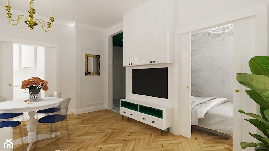Apartament Ogarna - Salon, styl nowoczesny - zdjęcie od pracowniabueno