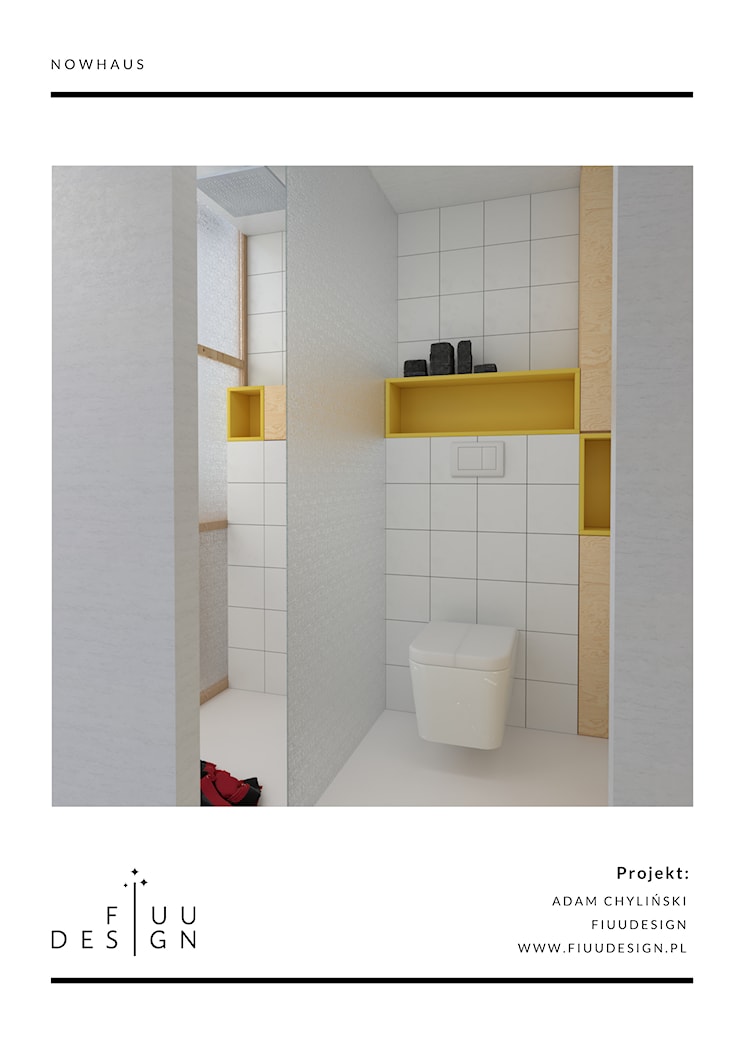 Białe płytki - zdjęcie od Adam Chyliński FIUUdesign - Homebook