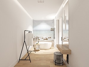 Sypialnia z strefą kąpielową - zdjęcie od Golaska Studio