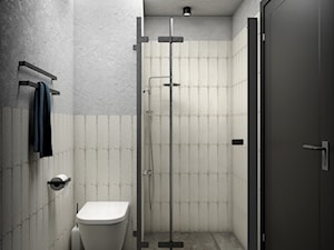 DIGITAL NOMAD'S FLAT - Średnia bez okna z punktowym oświetleniem łazienka, styl nowoczesny - zdjęcie od magdalleenna