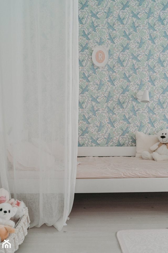 ROMANTYCZNA PROWANSJA - Mały niebieski pokój dziecka dla dziecka dla dziewczynki - zdjęcie od LOUBA - Homebook