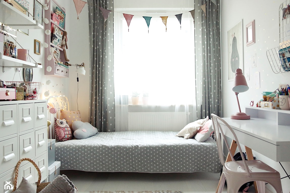 pastelowy pokój dla dziewczynki w stylu skandynawskim