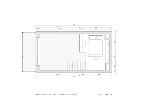 Aranżacje wnętrz - Sypialnia: MIESZKANIE 24.5 m2 - Rower na pasach. - TADEUSZ MIREK architekt. Przeglądaj, dodawaj i zapisuj najlepsze zdjęcia, pomysły i inspiracje designerskie. W bazie mamy już prawie milion fotografii!