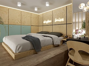 Apartament Praktyczny MINIMAXY - Średnia sypialnia, styl nowoczesny - zdjęcie od Monika Bucholc