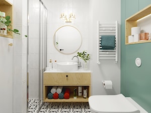 Apartament Praktyczny MINIMAXY - Łazienka, styl minimalistyczny - zdjęcie od Monika Bucholc