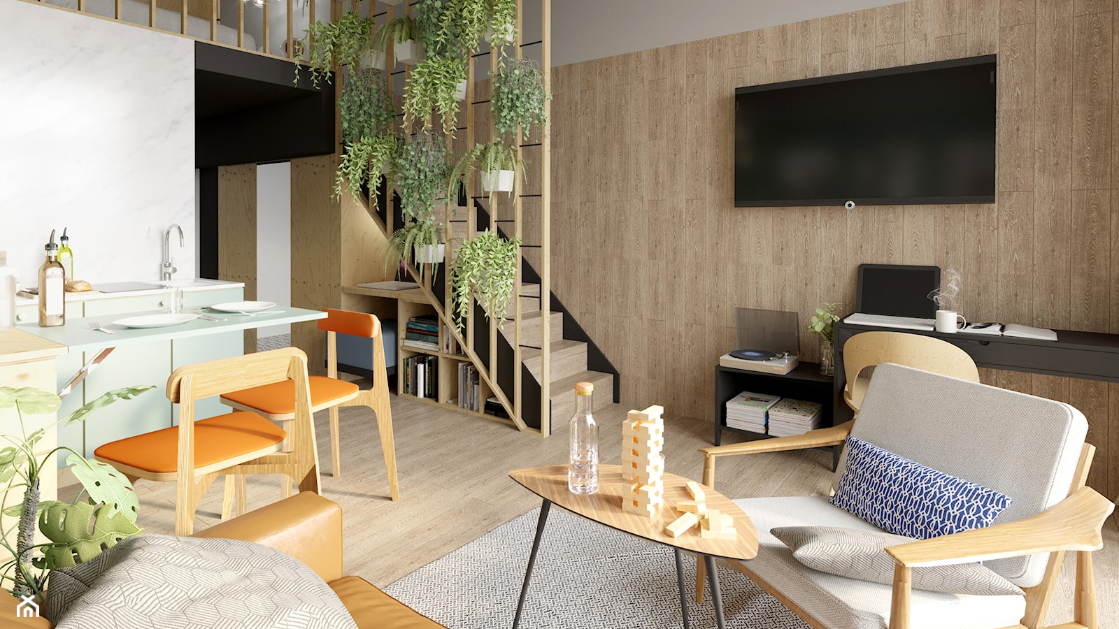 Apartament Praktyczny MINIMAXY - Salon, styl minimalistyczny - zdjęcie od Monika Bucholc - Homebook