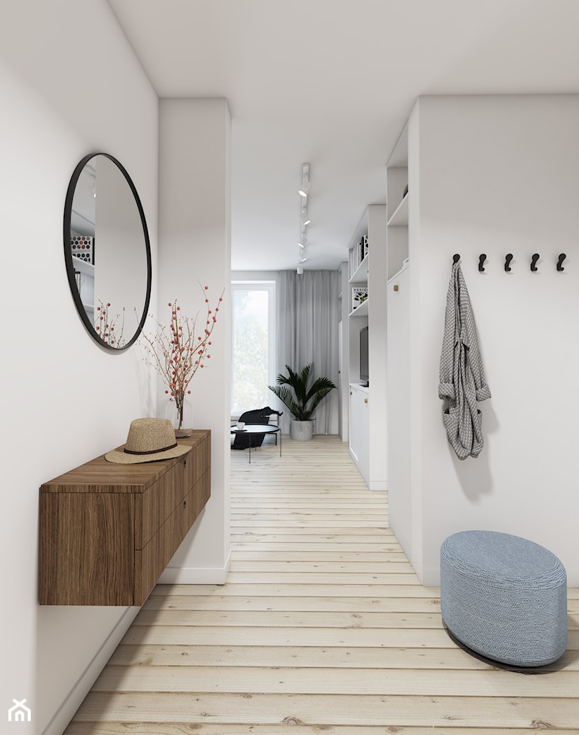 Mieszkanie typu studio - Hol / przedpokój, styl minimalistyczny - zdjęcie od ZKA architekci - Homebook